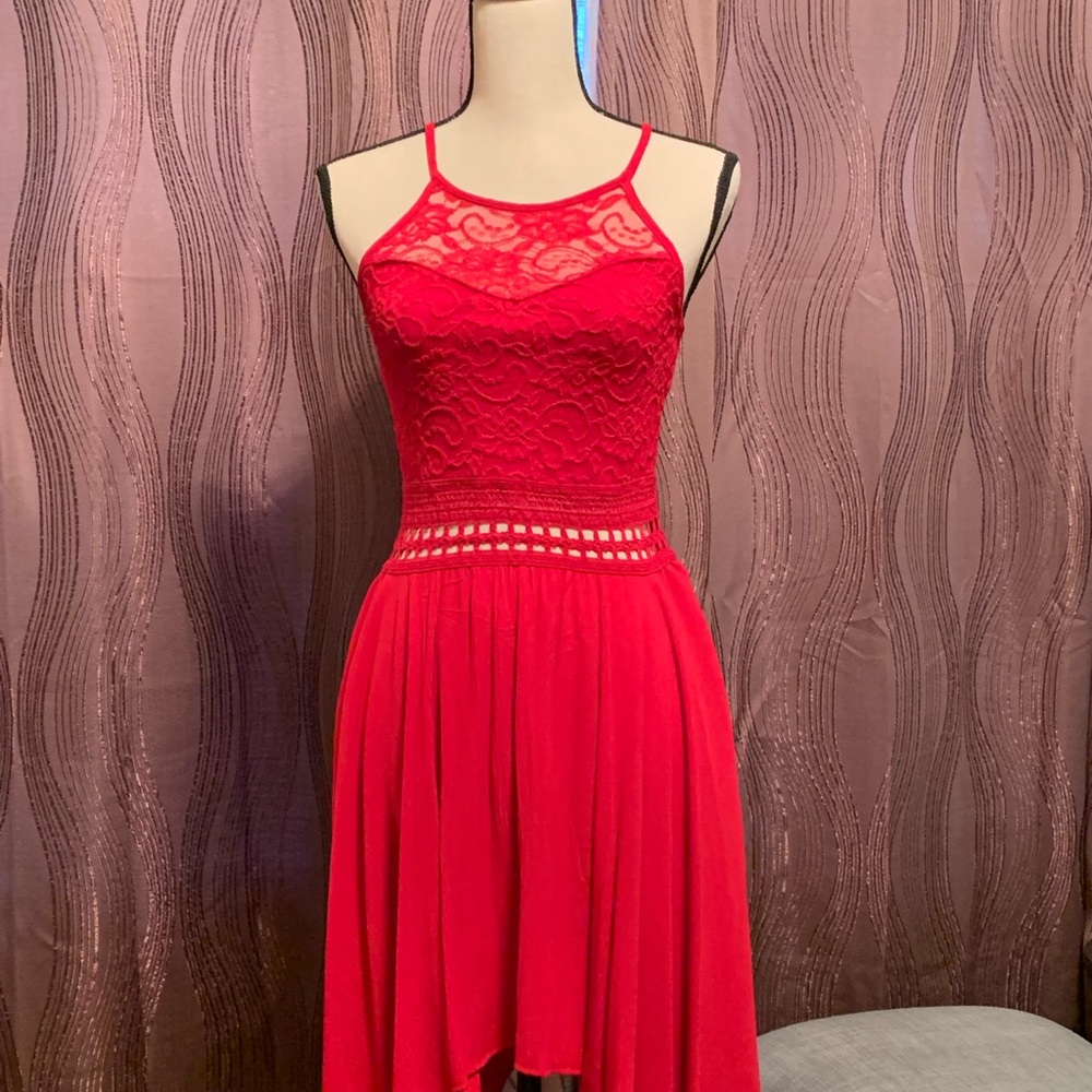 Red lace Valentine dress